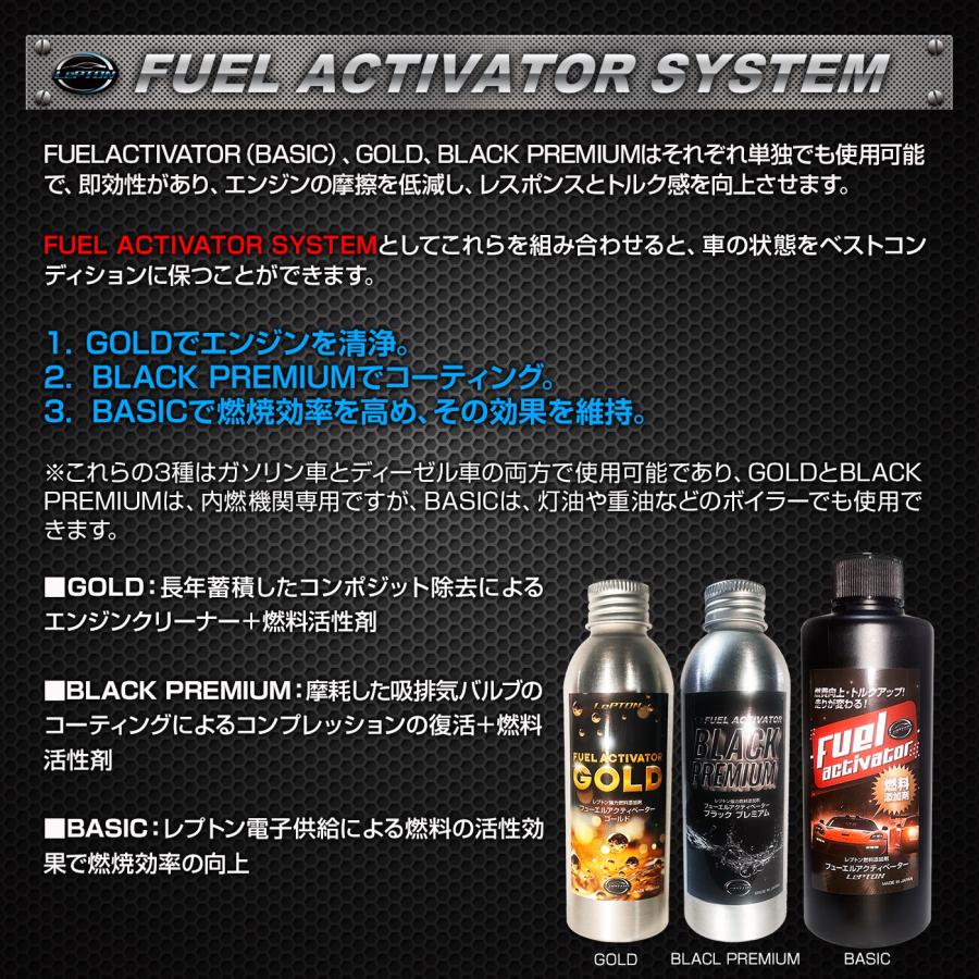 燃費向上グッズ! 燃料添加剤 レプトンフューエルアクティベーター