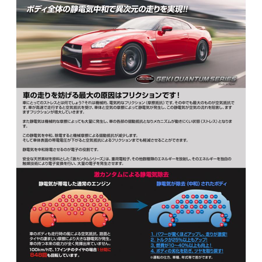 燃費向上グッズ 激カンタム イオンバランサーZ3 イオンブラックグリース5g付 車 静電気除去 車 パワーアップ トルクアップ｜road-r｜09