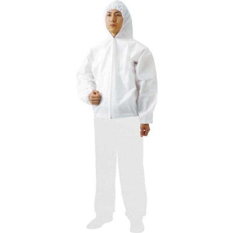 TRUSCO(トラスコ)　まとめ買い　不織布使い捨て保護服ズボン　TPC-Z-L-80　L　(80着入)