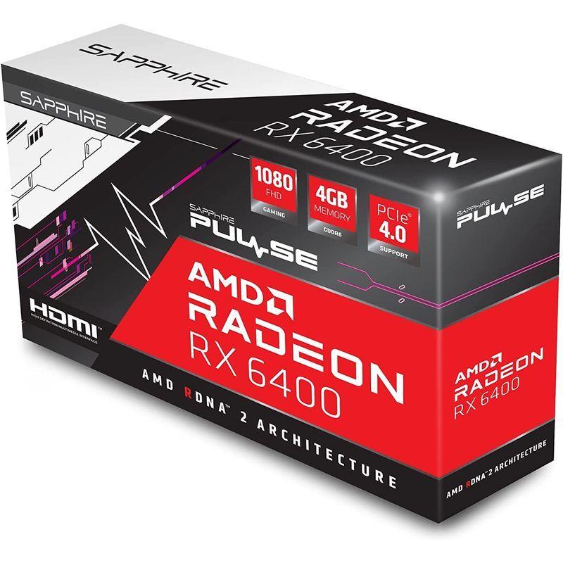 Sapphire PULSE Radeon RX 6400 GAMING 4GB グラフィックスボード