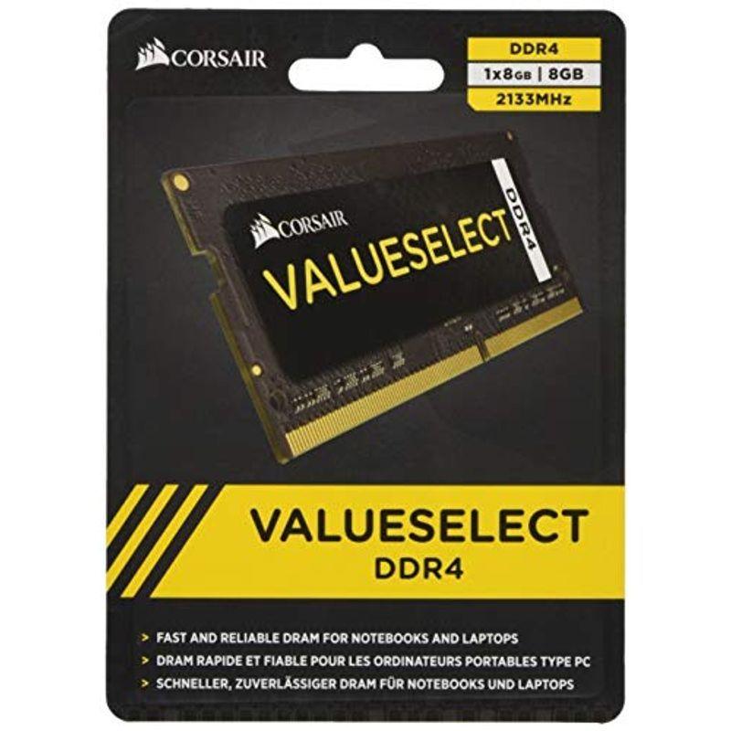 CORSAIR DDR4 SO-DIMM メモリモジュール VALUE SELECT Series 8GB×1枚キット CMSO8GX4M1