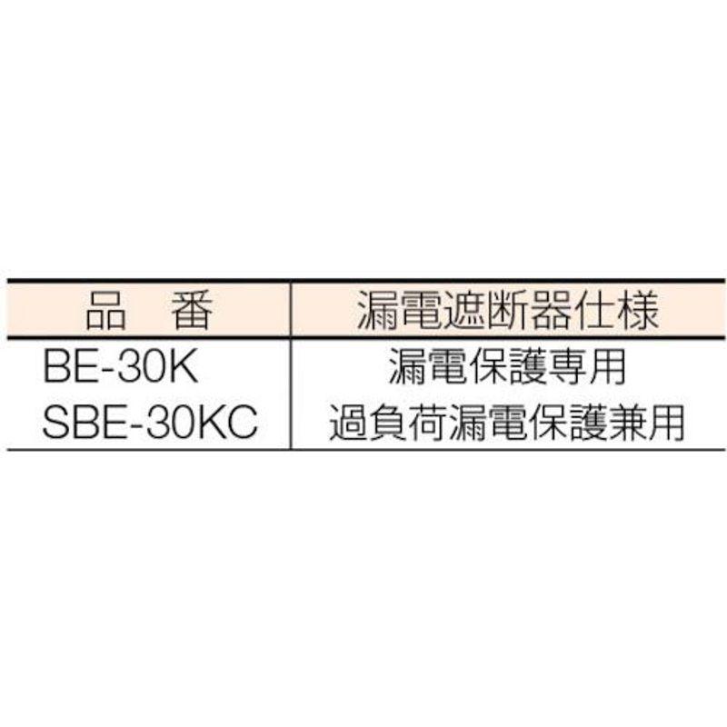 ハタヤ(HATAYA)　屋外用防雨型　漏電遮断機付温度センサー付レインボーリール　100V型　2P2個口コンセント　30m　SBE-30KC