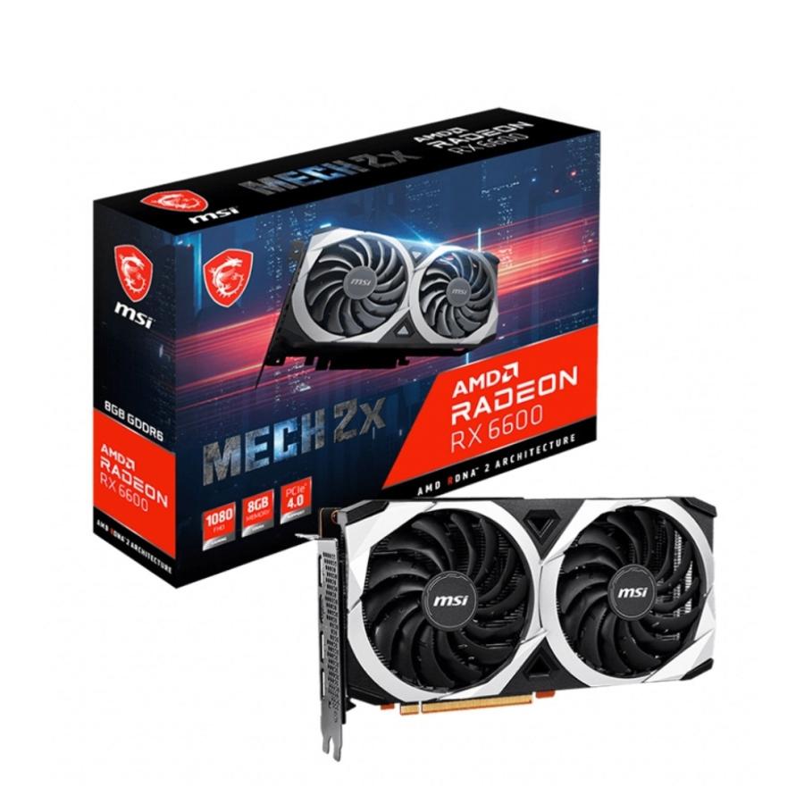 RX6600 MECH 2X 8G RADEON PCパーツ グラフィックボード ビデオカード MSI Radeon RX6600MECH2X8GRADEON | 