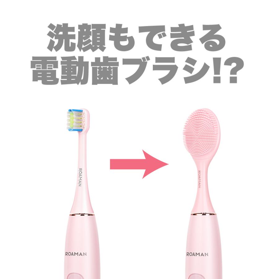 音波電動歯ブラシ T10 ピンク ブルー 充電式 持ち運び 音波振動 替えブラシ 安い 洗顔ブラシ 付き 子供 にも おすすめ ソニック オーラル Roaman Roaman T10 Roaman Yahoo ショップ 通販 Yahoo ショッピング