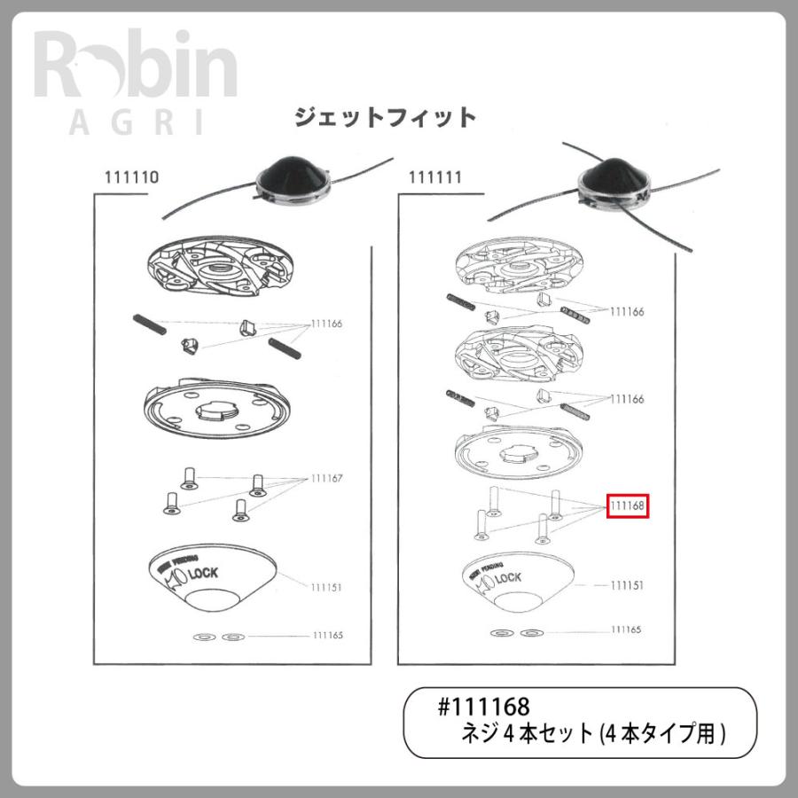 OREGON 【オレゴン/OREGON】 ジェットフィット部品 ネジ4本セット(4本