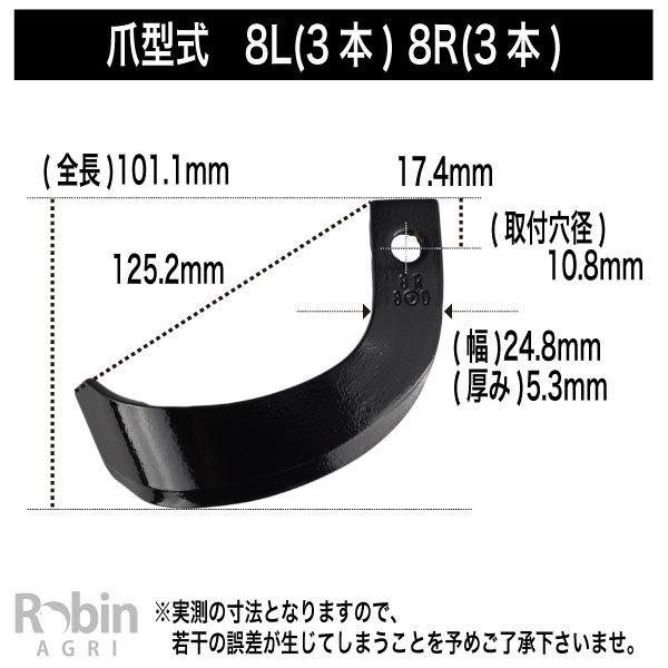 マキタ（makita） ロビン／ラビット用 耕うん爪 セット (12本) 15-41