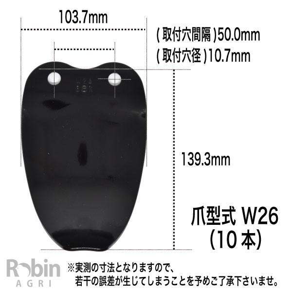 マキタ（makita） 【ロビン／ラビット用】耕うん爪セット（10本