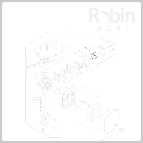 【ラビット/Rabbit】刈払機 純正 部品 プライマーポンプ (大) [5246009040][プライミング プライマリー][草刈機][ロビン マキタ Robin makita][H10-050-010]｜robin-agri｜03