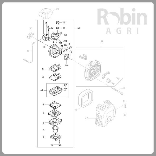 マキタ（makita） 【ラビット/Rabbit】刈払機 純正 部品 キャブレター