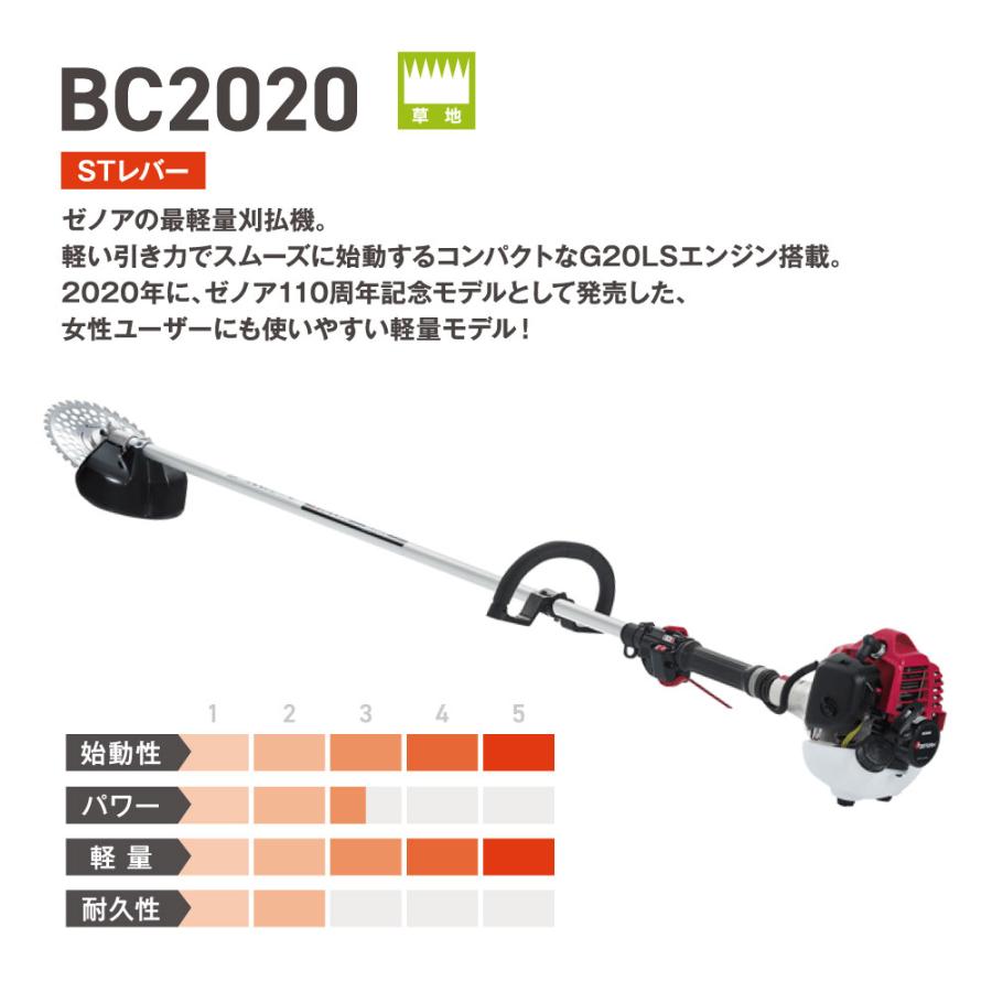アセロラ3点セット早い者勝ちおまけ付き ゼノア/ZENOAH】 肩掛式 刈払機 BC2020-L [ループハンドル