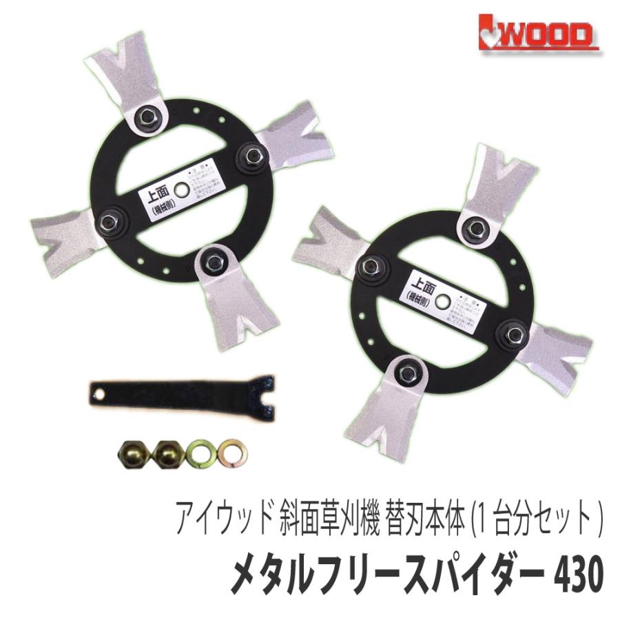 アイウッド 【アイウッド】斜面草刈機 メタルフリースパイダー430 替刃