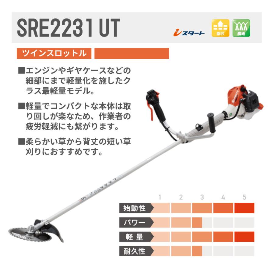 KIORITZ 【共立/KIORITZ】 肩掛式 刈払機 SRE2231UT [Uハンドル