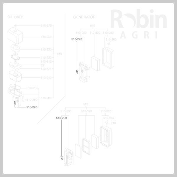 【スバル/SUBARU】汎用エンジン 純正 部品 ガスケットセット EX13 EX17 [パッキン][ロビンエンジン][富士重工業 Robin][A30-050-(090)(100)(110)]｜robin-agri｜05