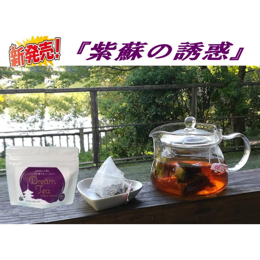 Dream Tea　紫蘇の誘惑　 ほうじ茶ハーブティー　三角型ティーバッグ｜robin321