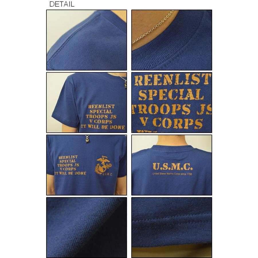 U.S.M.C. オリジナル マリン ミリタリープリント 半袖Tシャツ
