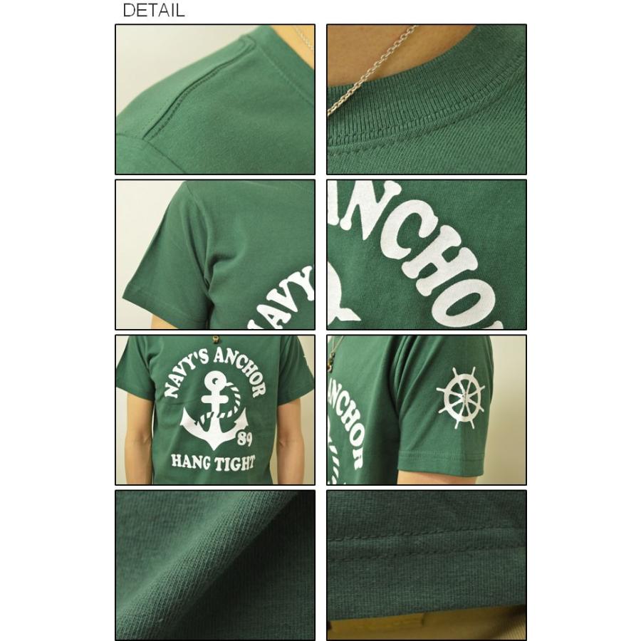 半袖 Tシャツ メンズ ANCHOR オリジナル マリン ミリタリー プリント