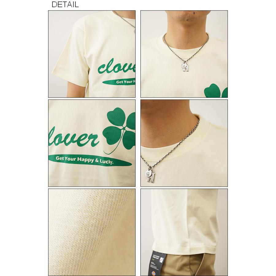 ジーンズ Tシャツ メンズ 半袖 CLOVER クローバー メッセージ