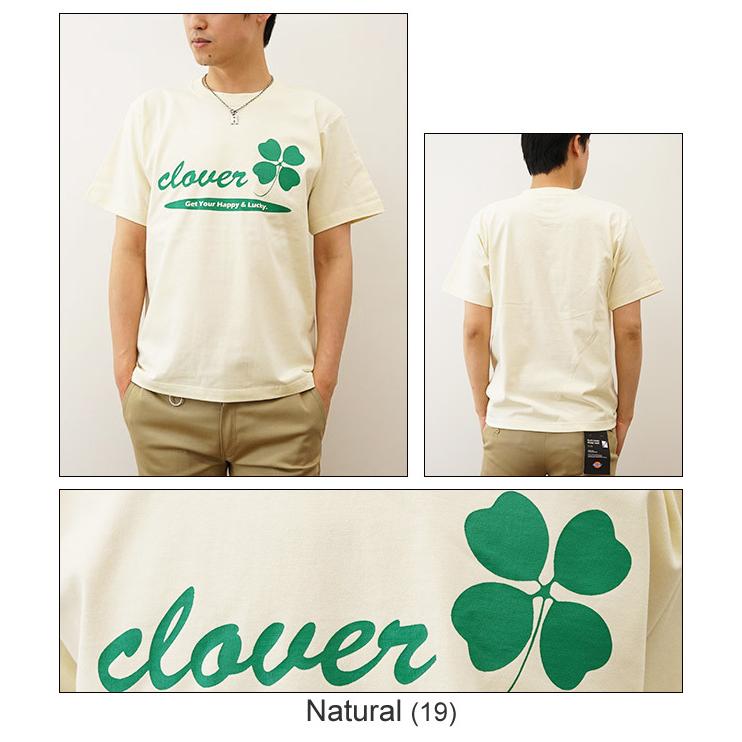ジーンズ Tシャツ メンズ 半袖 CLOVER クローバー メッセージ