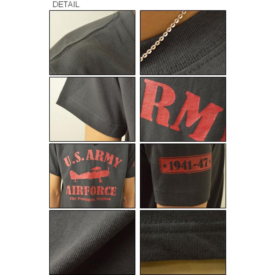 U.S.A.A.F. JEANSBUG オリジナルアーミーエアフォース ミリタリープリント 半袖Tシャツ 米軍 Army Air Force メンズ 大きいサイズ ST-USAAF |  | 02
