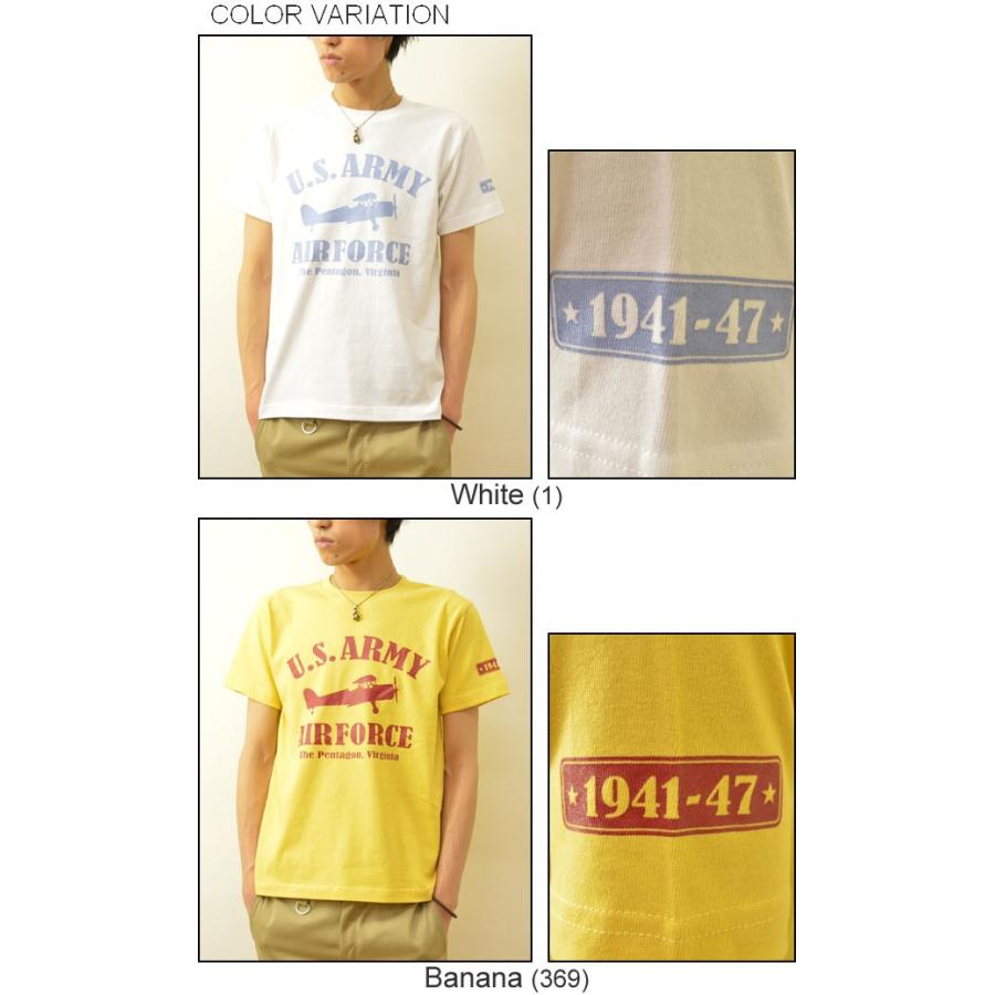 U.S.A.A.F. JEANSBUG オリジナルアーミーエアフォース ミリタリープリント 半袖Tシャツ 米軍 Army Air Force メンズ 大きいサイズ ST-USAAF |  | 03