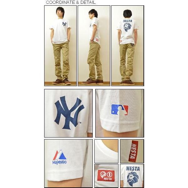 NESTA BRAND（ネスタブランド） YANKEES ロゴプリント 半袖 Tシャツ