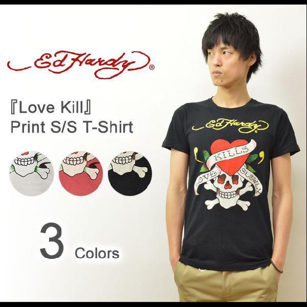 Ed Hardy（エド・ハーディー） Love Kill 半袖Tシャツ ヴィンテージ