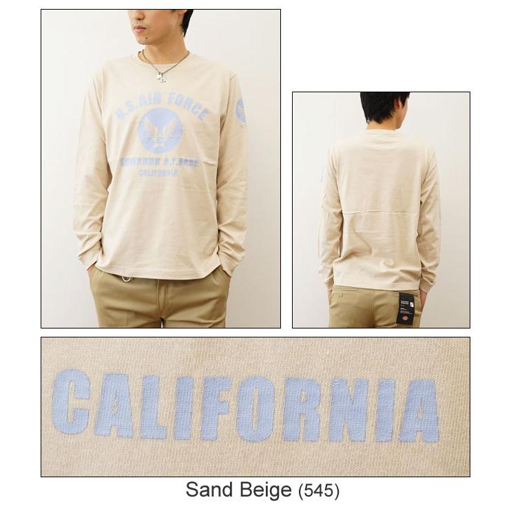 ロンＴ U.S. AIR FORCE CA オリジナル エアフォース ミリタリー プリント 長袖 Tシャツ メンズ レディース 大きいサイズ インナー アメリカ空軍 白 黒 LRT-CA | JEANS BUG | 07