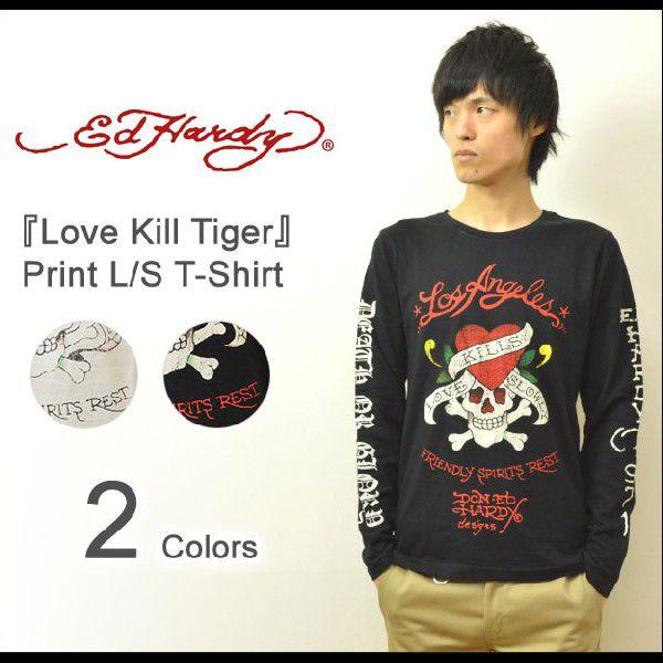 Ed Hardy（エド・ハーディー） Love Kill Tiger 長袖tシャツ エド