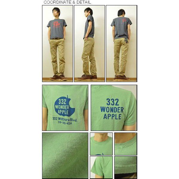 VANILLA FUDGE（ヴァニラファッジ） WONDER APPLE プリント ユースTシャツ メンズ 半袖Tシャツ レディ−ス ユニセックス リンゴ りんご アメカジ JV-2015330 | VANILLA FUDGE | 01