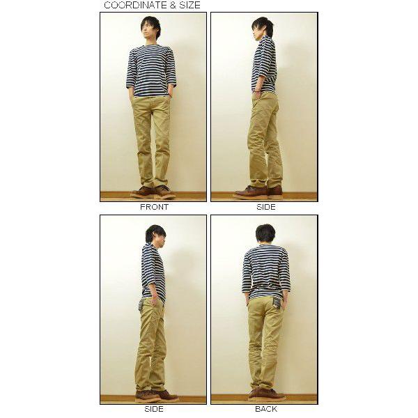 AVIREX（アヴィレックス） リブ素材 7分袖 ボーダーＴシャツ 七分袖 カットソー メンズ インナー アビレックス デイリー XL 白 グレー ネイビー 6143409 | AVIREX | 01
