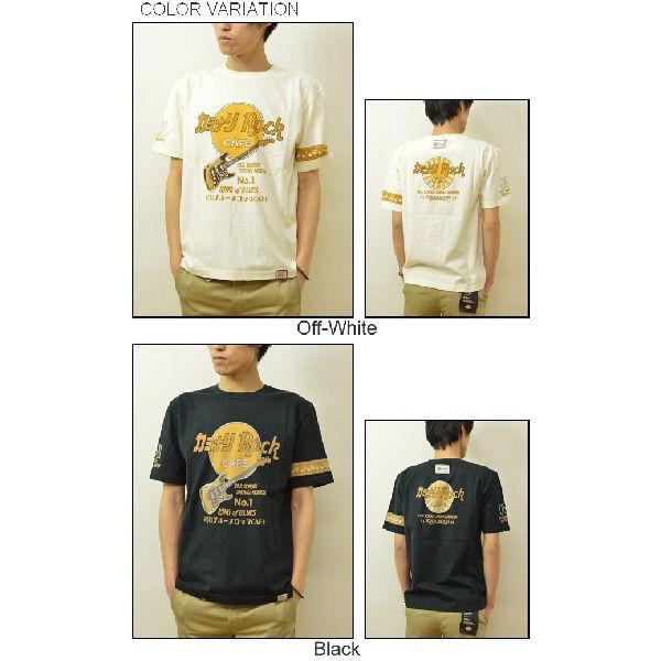 KAMINARI（カミナリ） カミナリROCKCAFE 抜染プリント 半袖Tシャツ メンズ カットソー ロックカフェ エレキ ストラトキャスター エフ商会 アメカジ KMT-57 KMT57 | B-R-M 爆裂爛漫娘 | 03