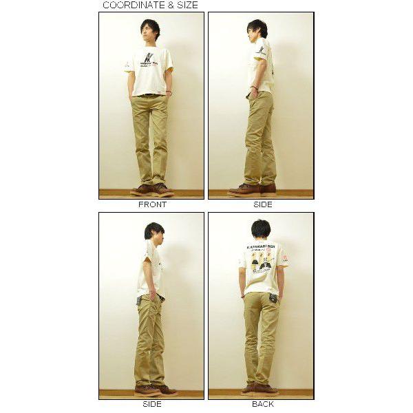 KAMINARI（カミナリ） KAMINARI DER 半袖Tシャツ メンズ カットソー 東京カミナリ放送局 雷ビン太 テレビ ガイコツ スカル エフ商会 アメカジ KMT-47 KMT47 | B-R-M 爆裂爛漫娘 | 01