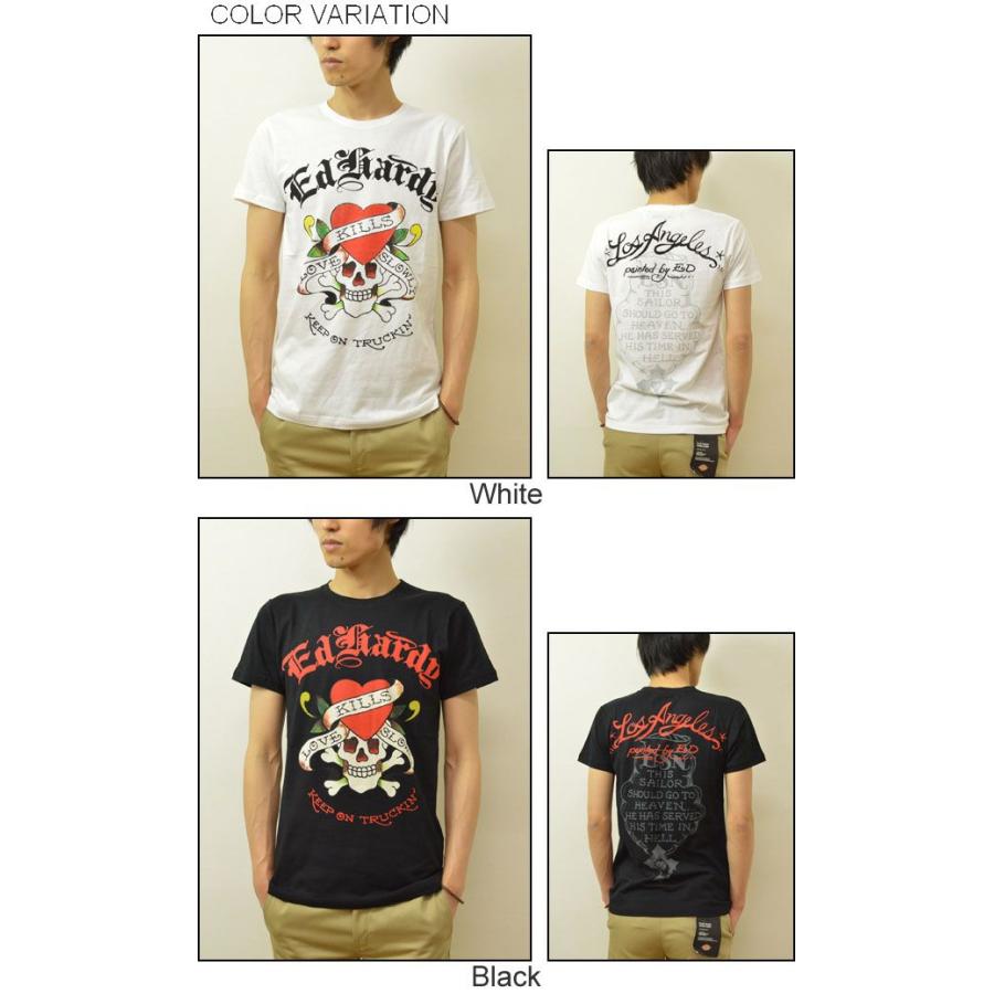 Ed Hardy エドハーディー Gothic 半袖tシャツ メンズ タイトtシャツ ラブキル ロック スカル ヴィンテージタトゥー ゴシック 日本 正規ライセンス Edt012 Jeansbug 通販 Yahoo ショッピング