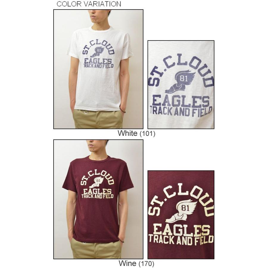 CHESWICK（チェスウィック） EAGLES プリント 半袖Tシャツ メンズ アメカジTシャツ カレッジTシャツ ウォッシュ加工 ひび割れプリント イーグルス 東洋 CH76655｜robinjeansbug｜04