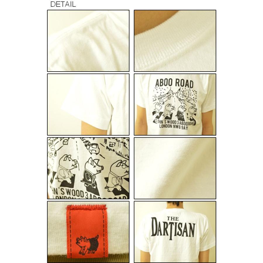 STUDIO D'ARTISAN（ステュディオダルチザン） ABOO ROAD 半袖 Tシャツ メンズ プリント アメカジ ビートルズ パロディ アビイロード 豚 ブタ 9752A | STUDIO D'ARTISAN | 02