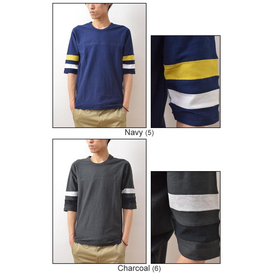 KRIFF MAYER（クリフメイヤー） ライトリップル ５分袖Tシャツ メンズ インナー カットソー ストレッチ ライン ボーダー 無地 Uネック  1457000