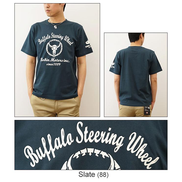 Tシャツ メンズ 半袖 Buffalo Steering Wheel バッファロー オリジナル プリント レディース 大きいサイズ JEANSBUG ジーンズバグ ブランド ST-BSTEER｜robinjeansbug｜07