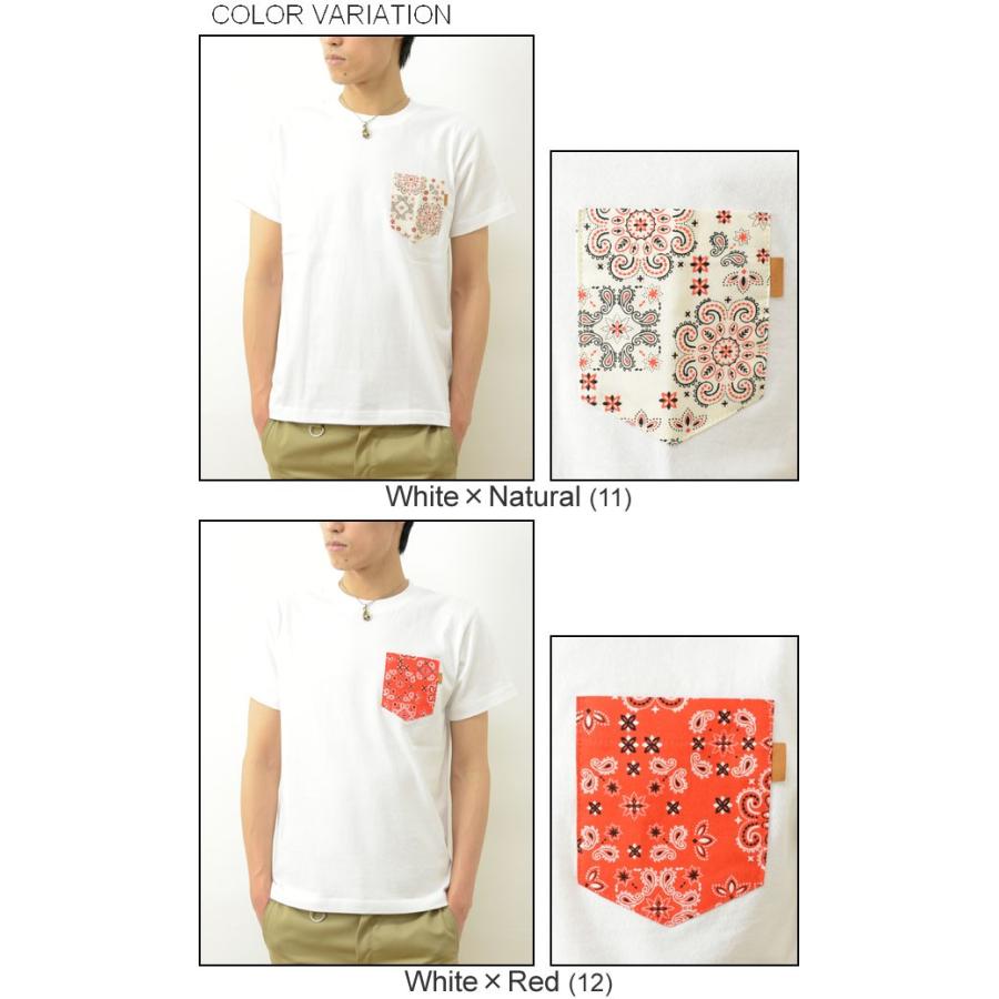 半袖 バンダナ ポケット Tシャツ メンズ ペイズリー 柄 ポケｔ 厚手 クルーネック アメカジ カットソー オリジナル ブランド 無地 大きいサイズ 対応 Pkst Banda Jeansbug 通販 Yahoo ショッピング