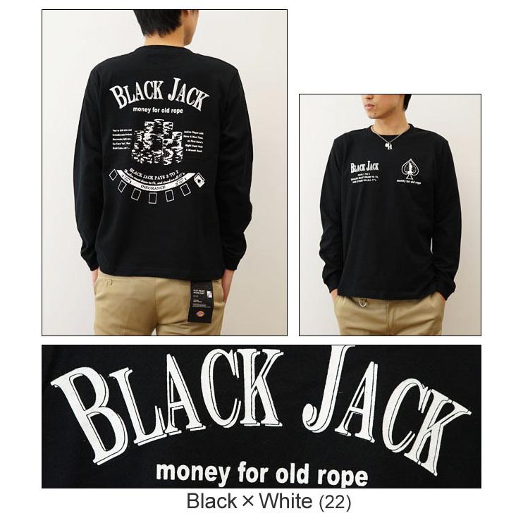 JEANS BUG ロンT BLACK JACK オリジナル ブラックジャック プリント 