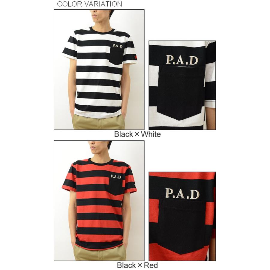CROWS×WORST クローズ×ワースト P.A.D ボーダー柄 半袖 ポケット T