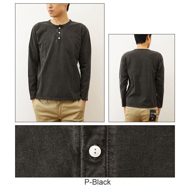 GOOD ON ヘンリーロンT。 ピグメントブラックM,。ヘビーオンス。 Good On（グッドオン）Long Sleeve Heavy Henley Neck Tee