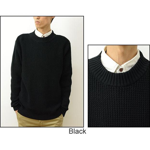 Revo. レヴォ ラーベン編み モック ネック ニット セーター メンズ コットン 長袖 タートル クルー 無地 シンプル キレイめ カジュアル アメカジ レボ TH-2171 | Revo. | 04