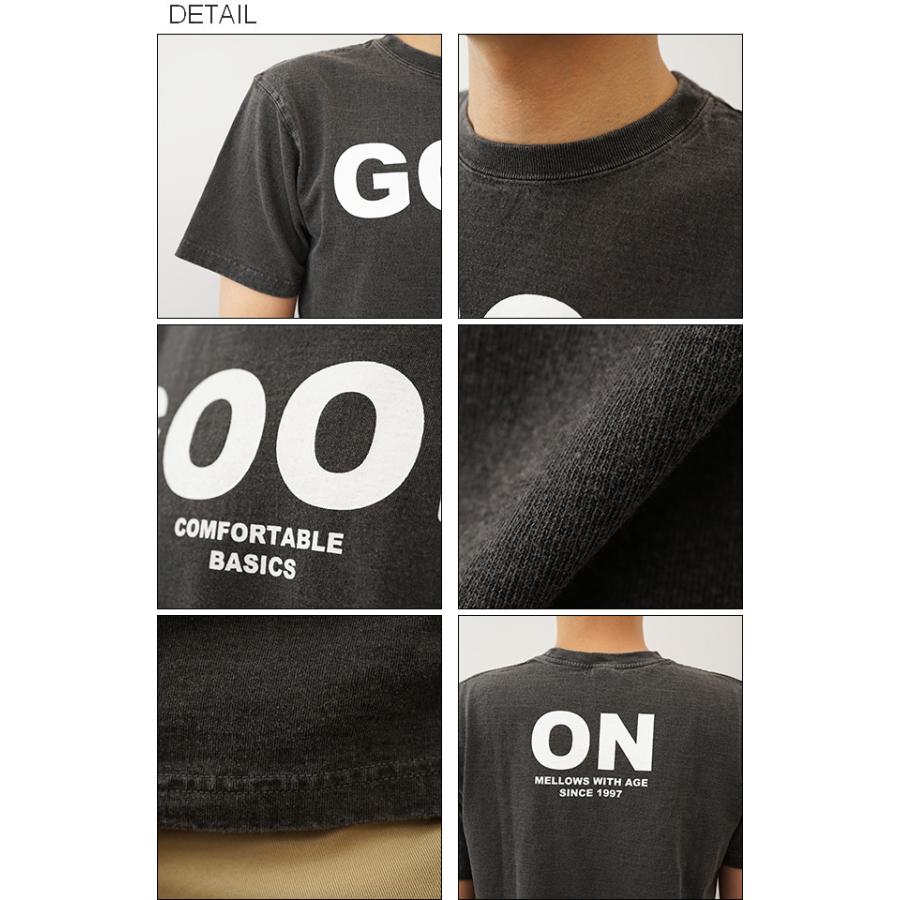 Good On グッドオン Tシャツ LOGO 半袖 メンズ ティーシャツ ピグメント 顔料染め 経年変化 エイジング アジ 古着 育てるTシャツ USコットン アメリカ OLSS-541P | GOOD ON | 02