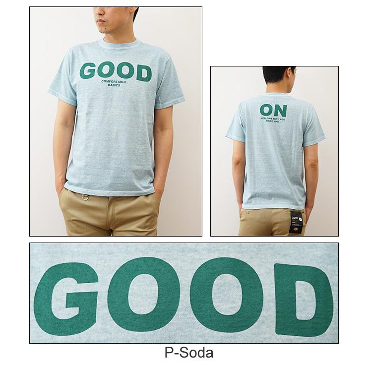 Good On グッドオン Tシャツ LOGO 半袖 メンズ ティーシャツ ピグメント 顔料染め 経年変化 エイジング アジ 古着 育てるTシャツ USコットン アメリカ OLSS-541P | GOOD ON | 04