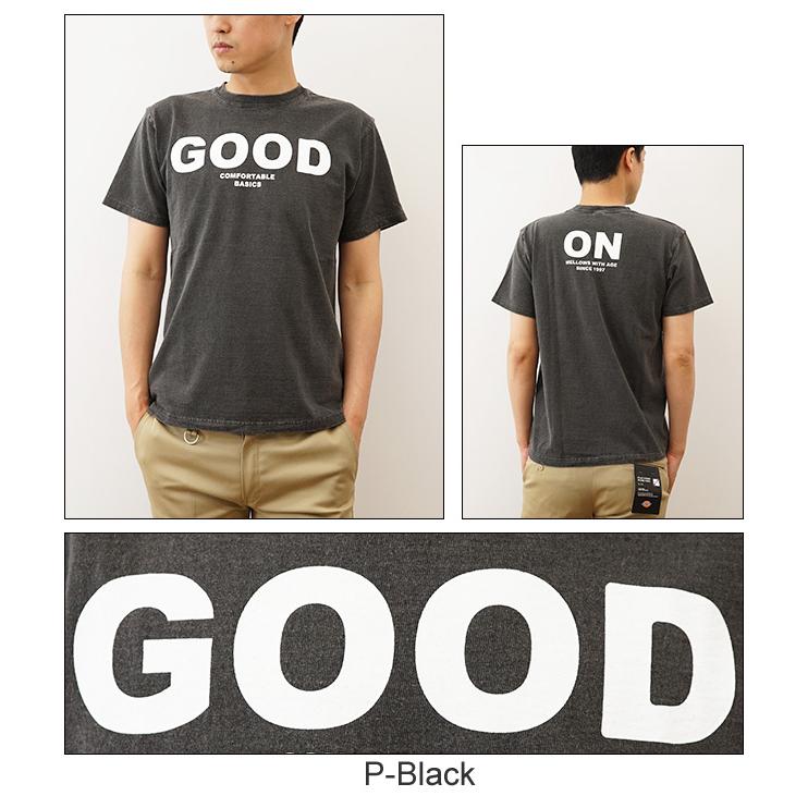 Good On グッドオン Tシャツ LOGO 半袖 メンズ ティーシャツ ピグメント 顔料染め 経年変化 エイジング アジ 古着 育てるTシャツ USコットン アメリカ OLSS-541P | GOOD ON | 06