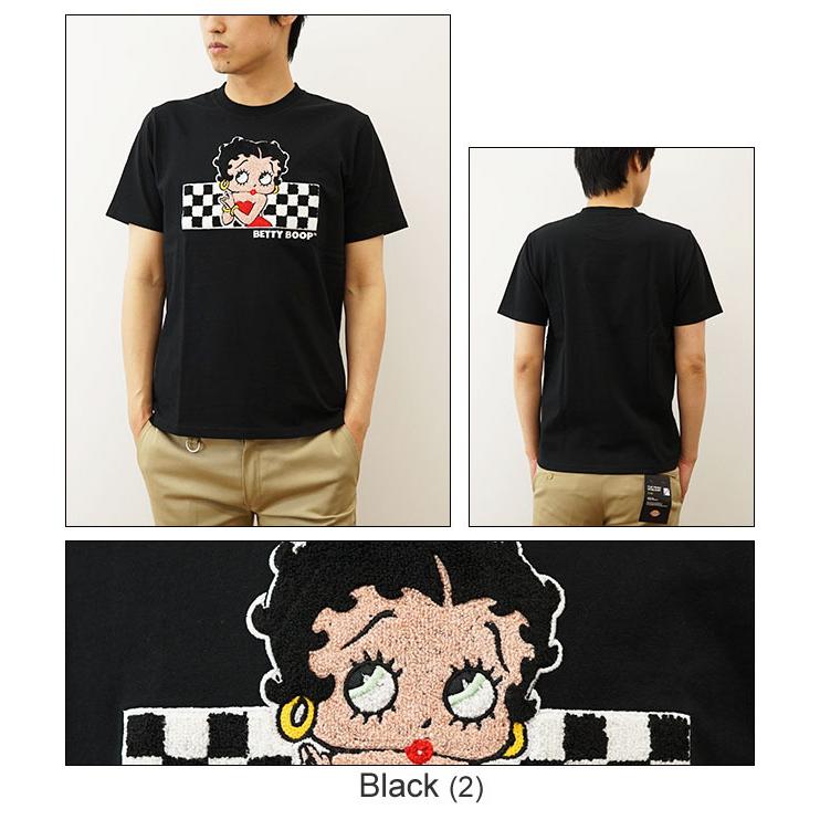 【激レア　90s USA製】BETTY BOOP チェッカー　Tシャツ Betty Boop ベティブープ サガラ 刺繍 チェッカー フラッグ Tシャツ