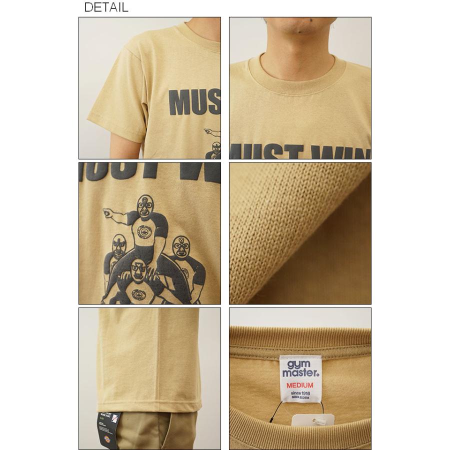 Gym Master ジムマスター Must Win Tee 覆面レスラー プリント Tシャツ メンズ レディース プロレスラー 騎馬戦 Tシャツ ユニーク デザイン 通気性 G Jeansbug 通販 Yahoo ショッピング