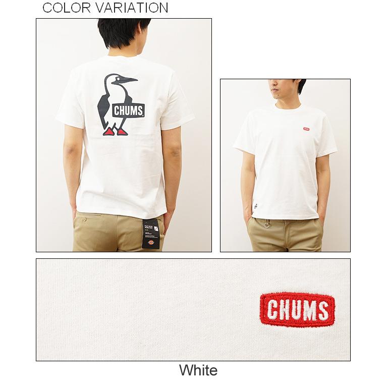 CHUMS チャムス ブービー ロゴ Tシャツ 半袖 メンズ ブービーフェイス プリント キャンプ アウトドア 登山 山登り アメカジ ボーダー ペンギン CH01-1835 | CHUMS | 03