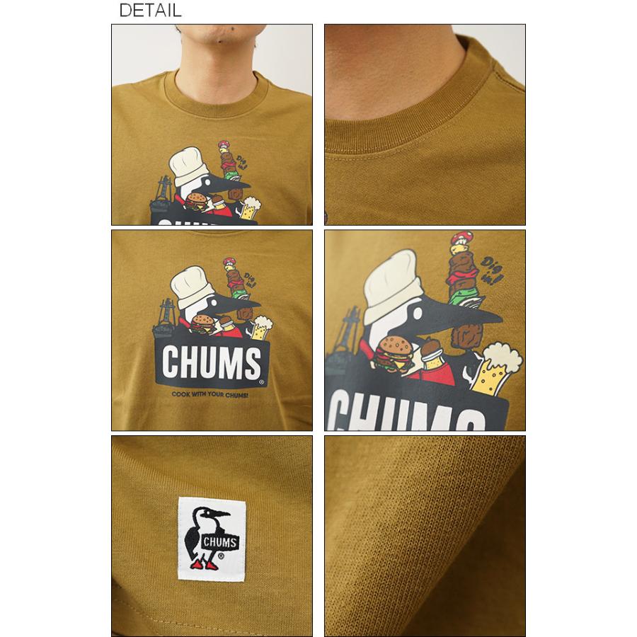 Chums チャムス q ブービー Tシャツ 半袖 メンズ フェイス プリント キャンプ アウトドア バーベキュー 登山 山登り アメカジ ボーダー ペンギン Ch01 1963 激安特価