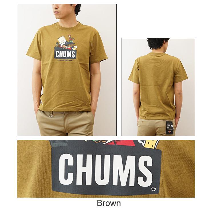 CHUMS チャムス BBQ ブービー Tシャツ 半袖 メンズ フェイス プリント キャンプ アウトドア バーベキュー 登山 山登り アメカジ ボーダー ペンギン CH01-1963 | CHUMS | 06